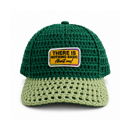 Personnalisable Crochet Baseball Cap - Visière Courbée